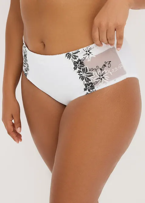 Shape-truse med delikat broderi (2-pack), bonprix