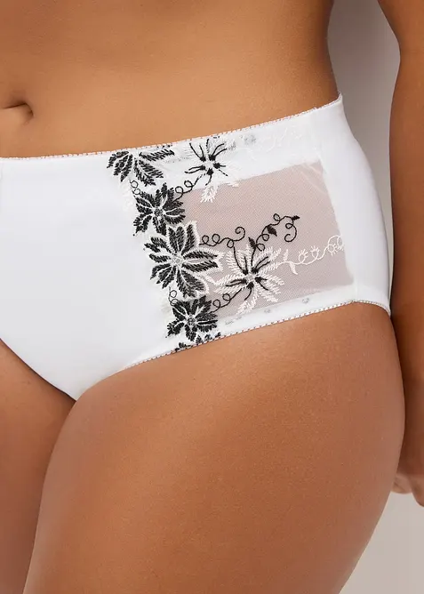 Shape-truse med delikat broderi (2-pack), bonprix