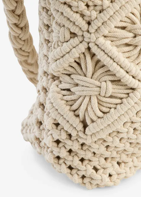 Skulderveske i makram&eacute; stil, bonprix