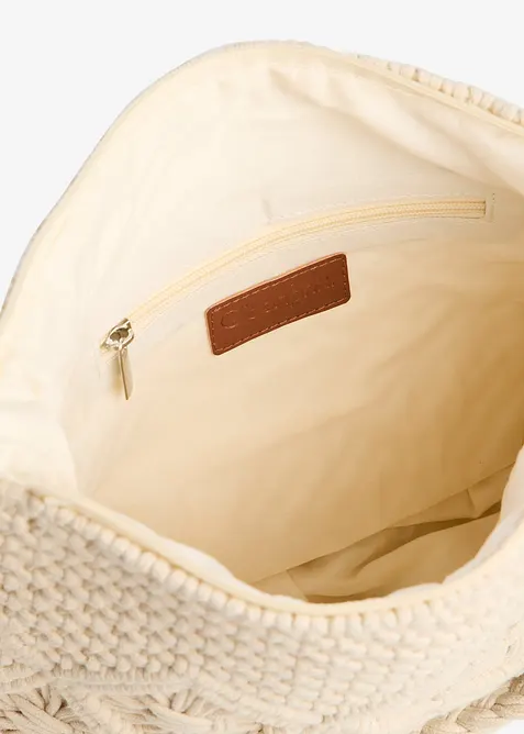 Skulderveske i makram&eacute; stil, bonprix