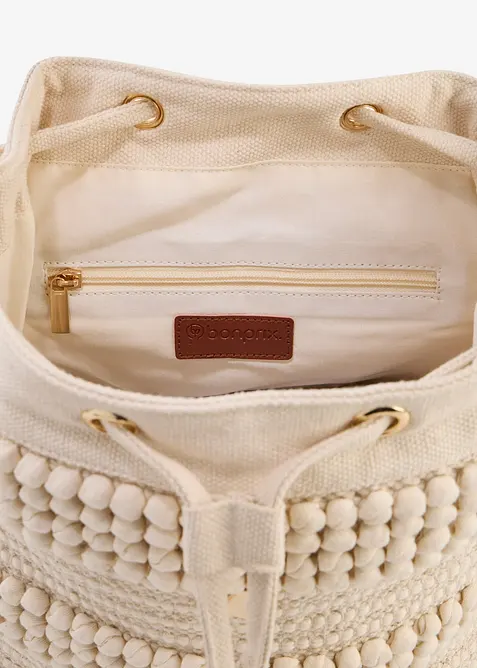 Ryggsekk i makram&eacute;-stil, bonprix