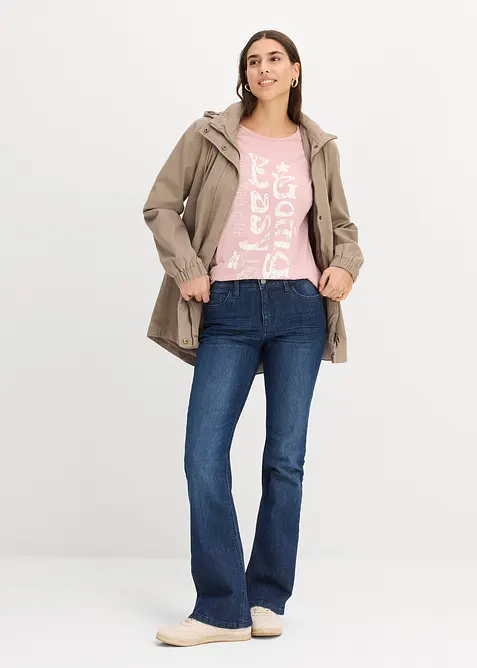 Lang topp i 100% &oslash;kologisk bomull, bonprix