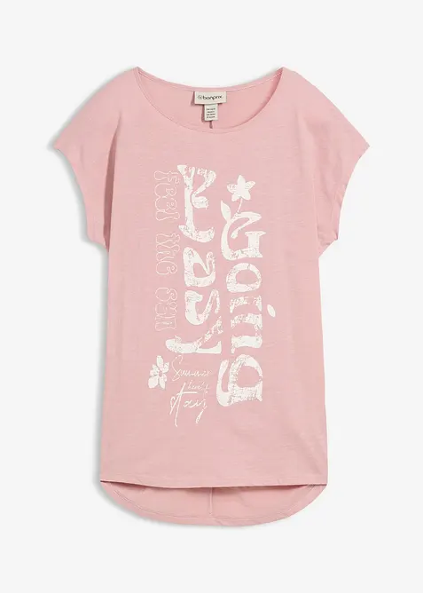 Lang topp i 100% &oslash;kologisk bomull, bonprix