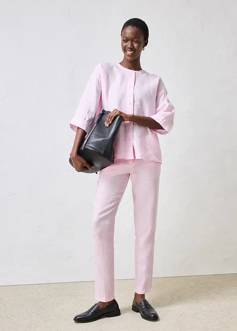 Oversized linbluse, bonprix