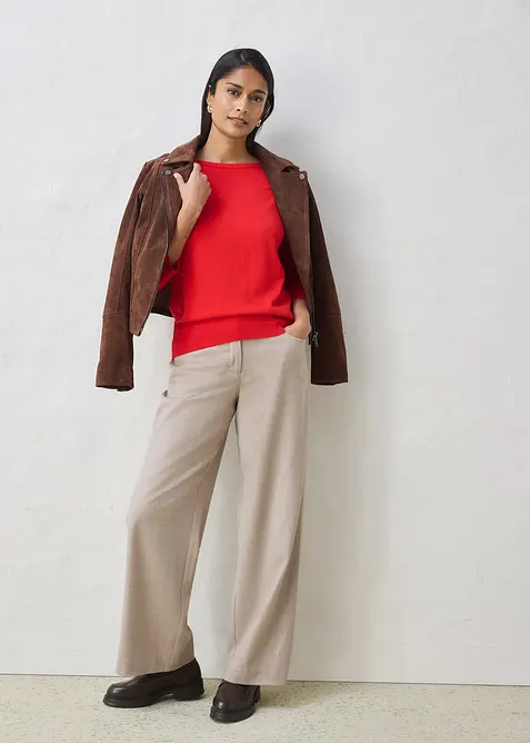 Genser med silke, bonprix