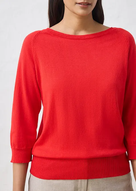 Genser med silke, bonprix