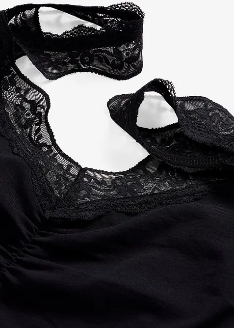 Nattkjole med blondestropper, bonprix