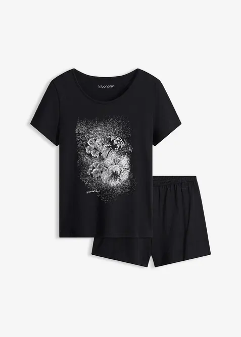 Kort pyjamas av 100% bomull, bonprix