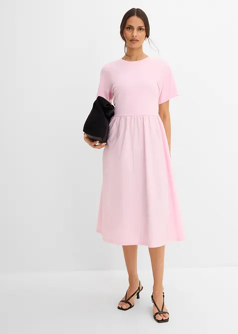 Midikjole i 100% bomull, bonprix