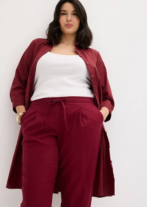 Bukse med lin, bonprix