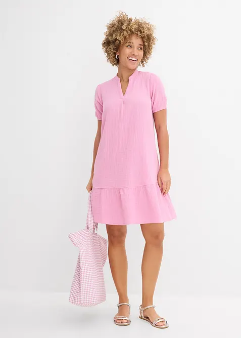 Minikjole av musselin, bonprix