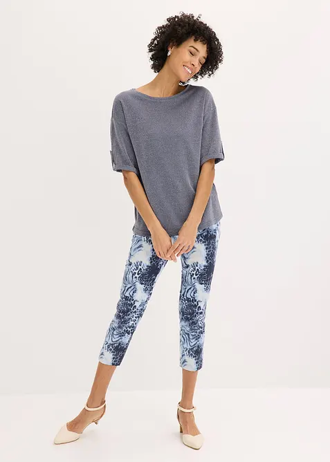 Topp i viskose med glitter og folietrykk, bonprix