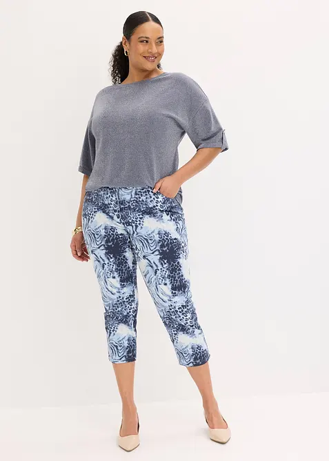 Topp i viskose med glitter og folietrykk, bonprix