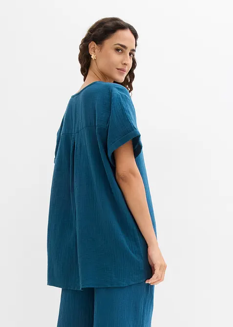 Trikottunika i myk musselin, bonprix