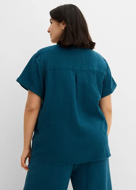 Trikottunika i myk musselin, bonprix