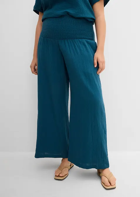 Vid bukse i musselin, bonprix