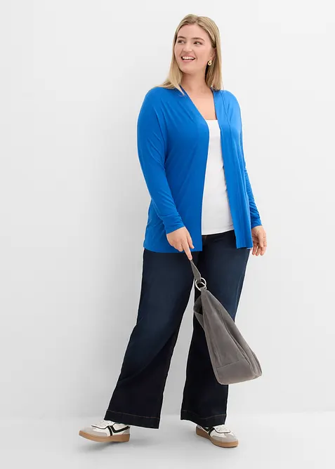 Trikotjakke i myk viskose, bonprix