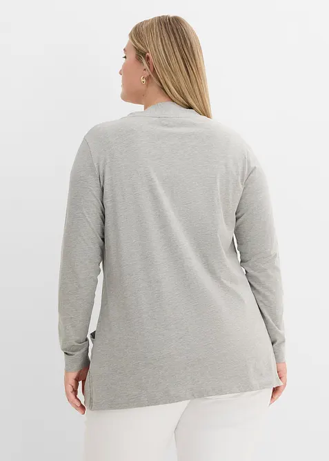 Trikotjakke i myk viskosemiks, bonprix