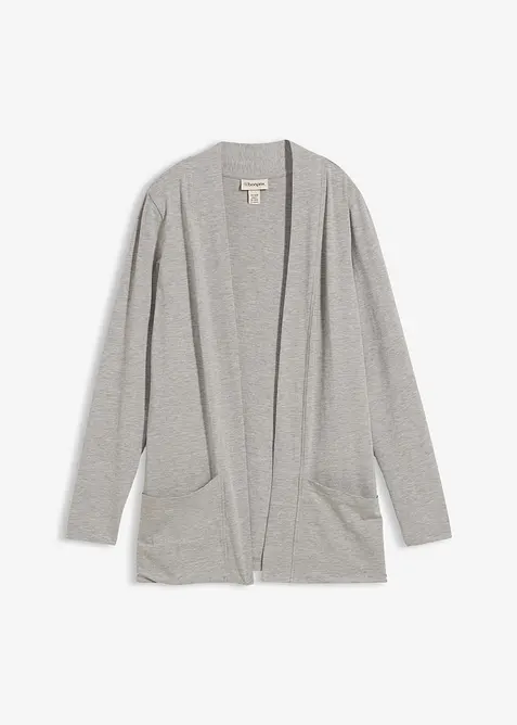 Trikotjakke i myk viskosemiks, bonprix