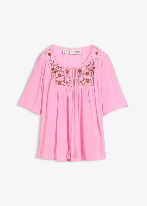 Crinkle tunika i myk viskose, bonprix