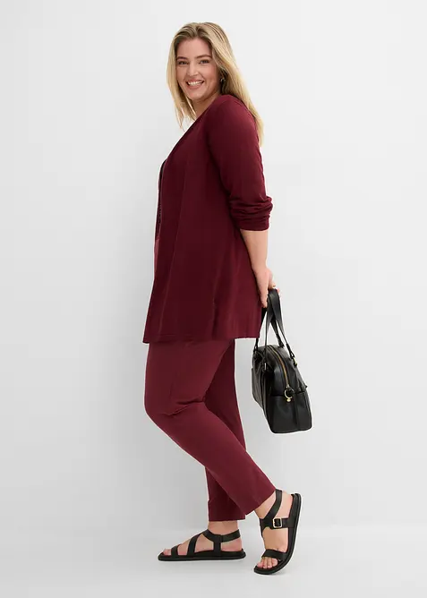 Strikkejakke i 100% bomullsslub-materiale, bonprix