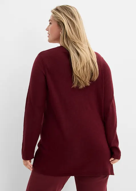 Strikkejakke i 100% bomullsslub-materiale, bonprix