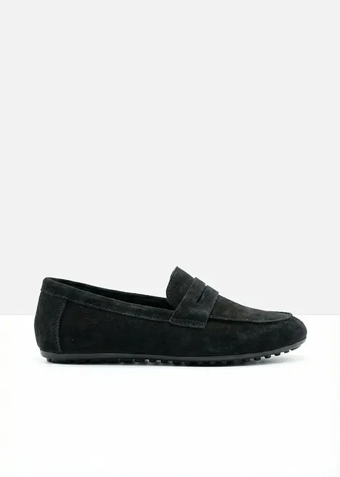 Loafers i semsket skinn, bonprix
