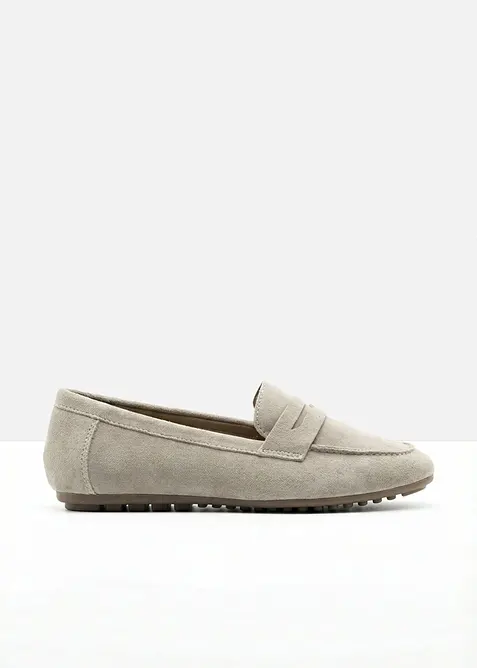 Loafers i semsket skinn, bonprix