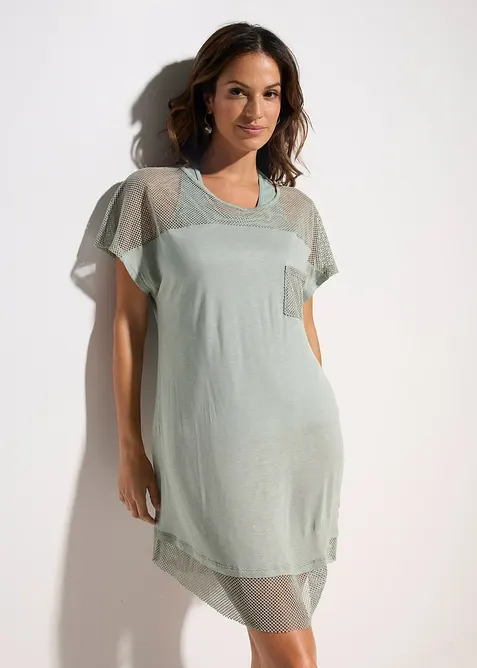 Lang strandtopp i viskose, bonprix