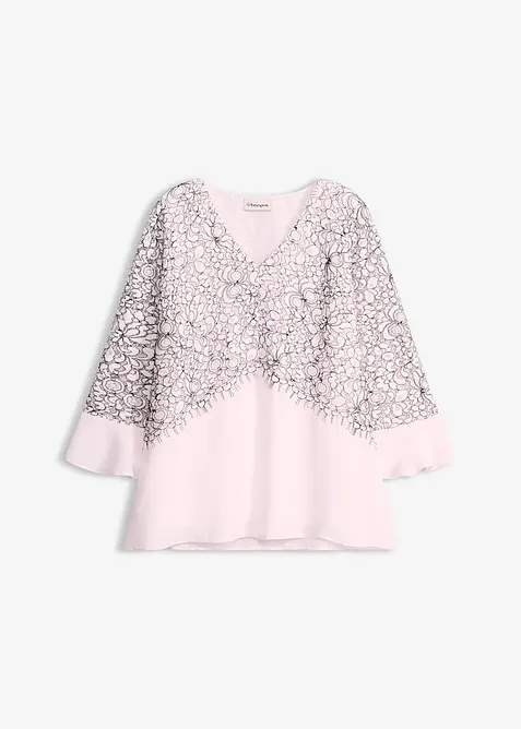 Tunika med blonder, bonprix