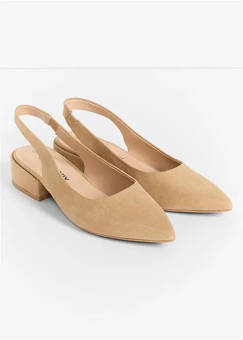 Slingbacks med flat h&aelig;l, bonprix