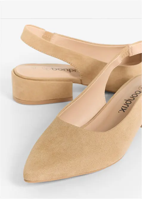 Slingbacks med flat h&aelig;l, bonprix