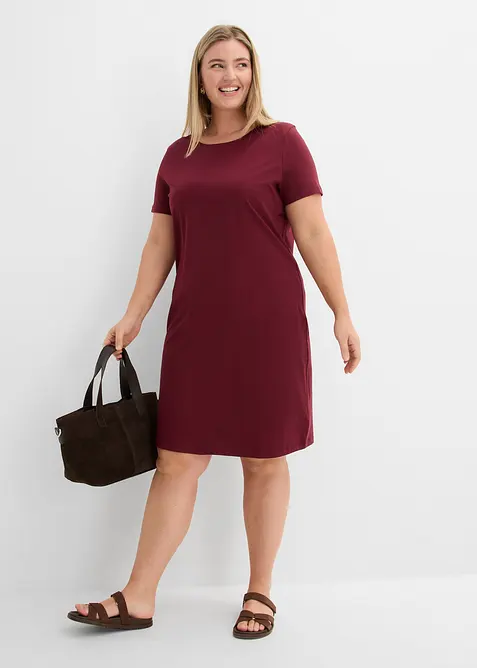 Jerseykjole i 100% bomull (2-pack), bonprix