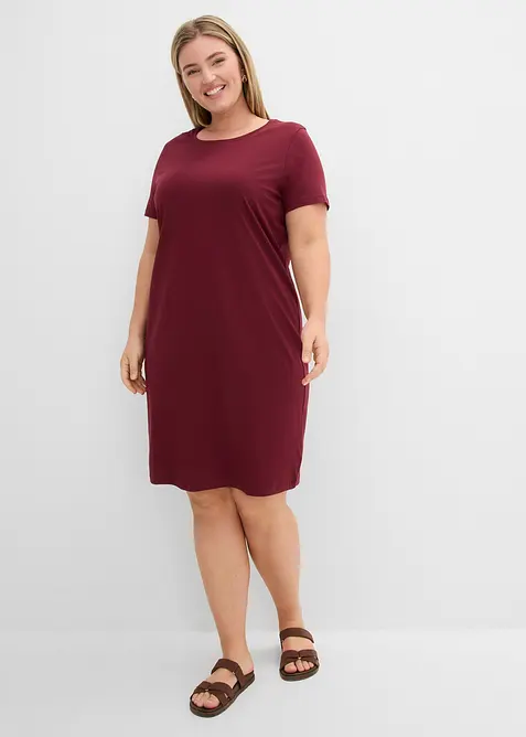 Jerseykjole i 100% bomull (2-pack), bonprix