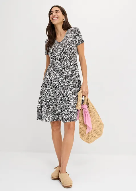 Jerseykjole i viskosemiks, bonprix