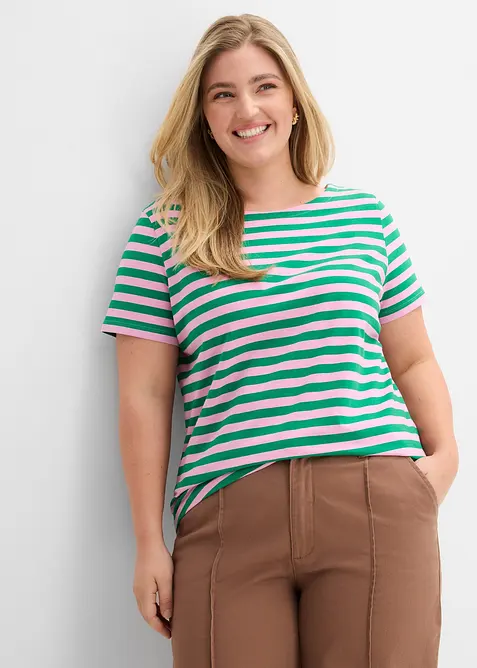 T-skjorte med b&aring;thals, bonprix