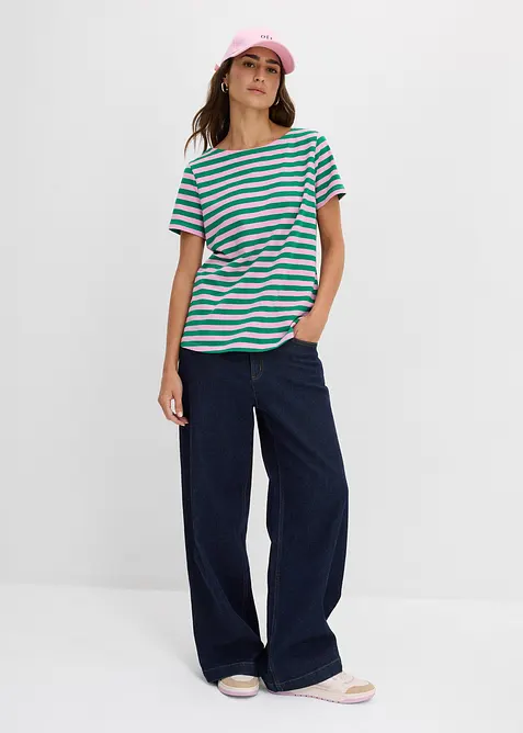 T-skjorte med b&aring;thals, bonprix