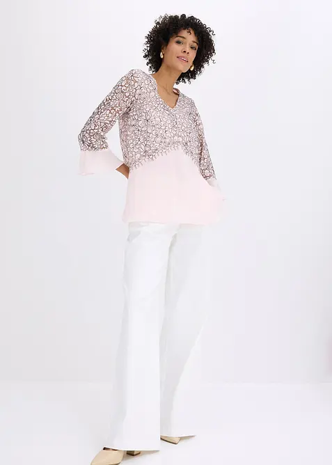 Tunika med blonder, bonprix