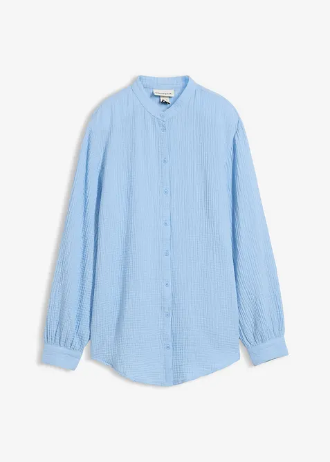 Lang bluse i luftig musselin, bonprix