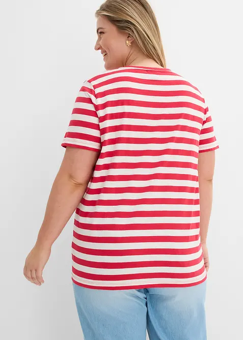 T-skjorte med rund hals (2-pack), bonprix