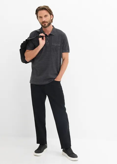 Poloskjorte i vasket stil, bonprix