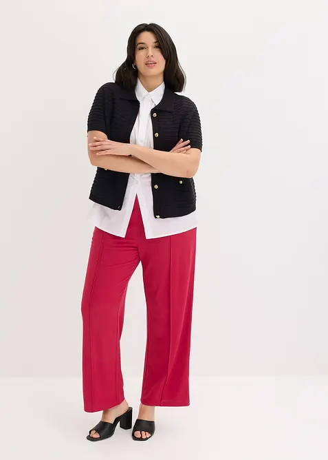 Pull on-bukse i formstabilt Interlockmateriale, bonprix