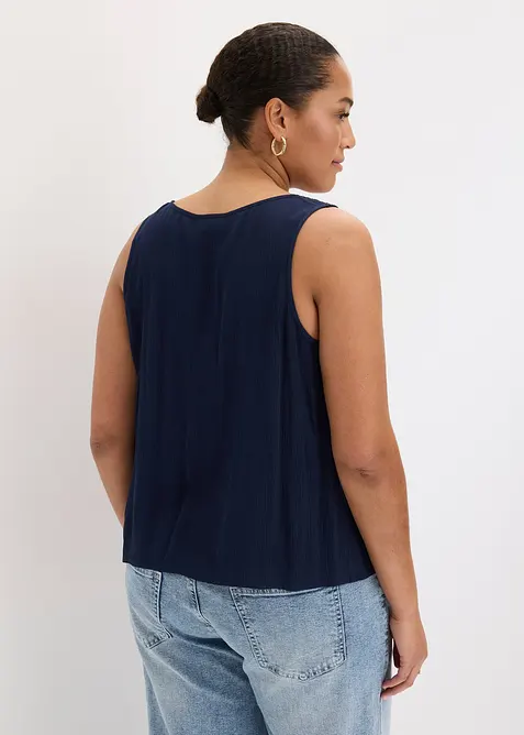 Bluse i strukturert materiale, bonprix