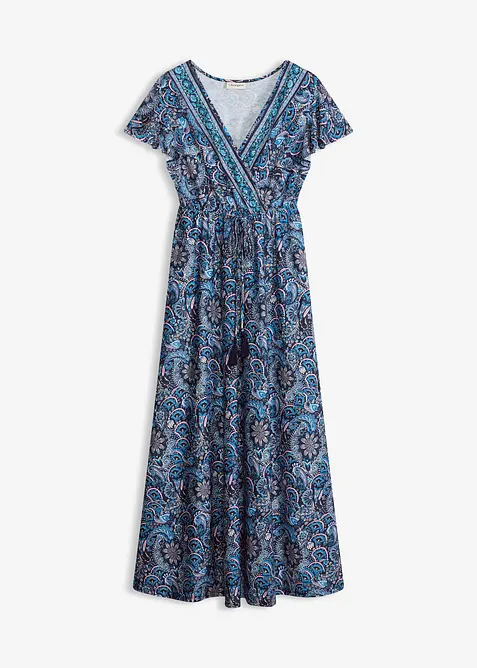 M&oslash;nstret maxikjole i jersey, bonprix