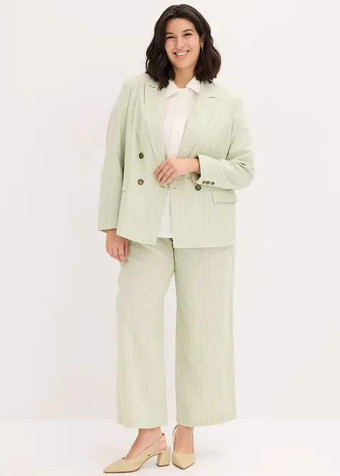 Bukse med lin og legg, bonprix