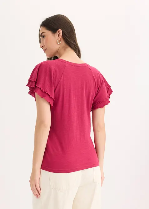 Topp med korte, vide ermer, bonprix