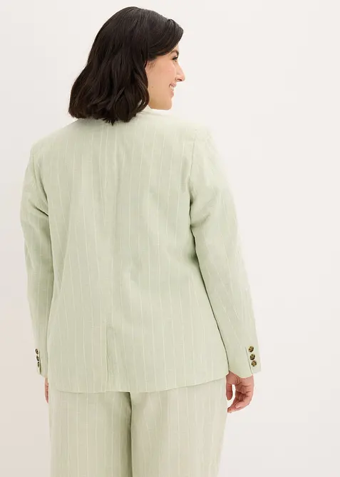 Blazer med lin, bonprix