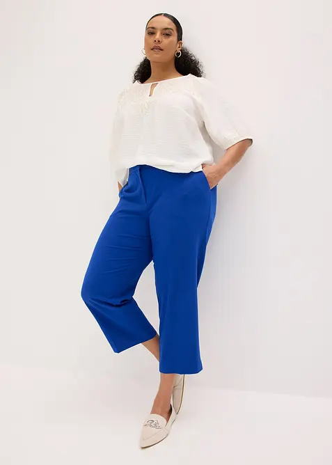 3/4-lang bukse i smal modell med splitt, bonprix