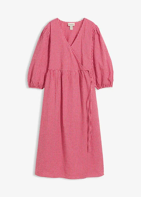 Omslagskjole i strukturmateriale, bonprix