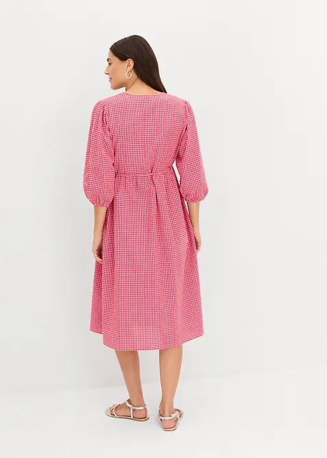 Omslagskjole i strukturmateriale, bonprix